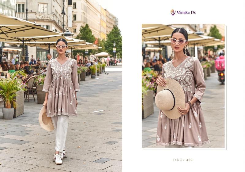 Vamika Ibadat Vol 2 (D.no.417 To 422) TUNIC Kurti Wholesale catalog