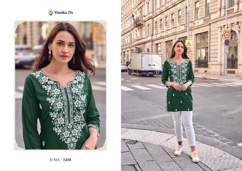 Vamika Nx Ruhana Vol 2 Rayon Tunic Kurti Top Wholesale Catalog