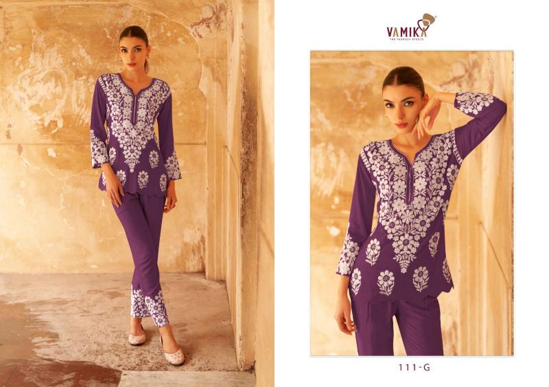 Vamika Veronica Vol 2 Gold (D.NO.111F To 111J) Co-ord Set Wholesale catalog