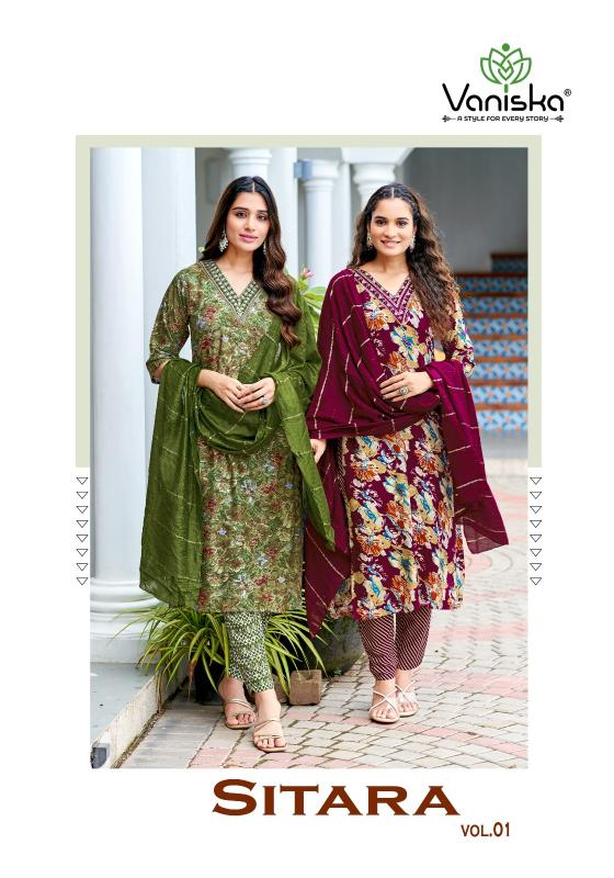 Vaniska Sitara Vol 1 stylish kurti online shopping india Wholesale Catalog