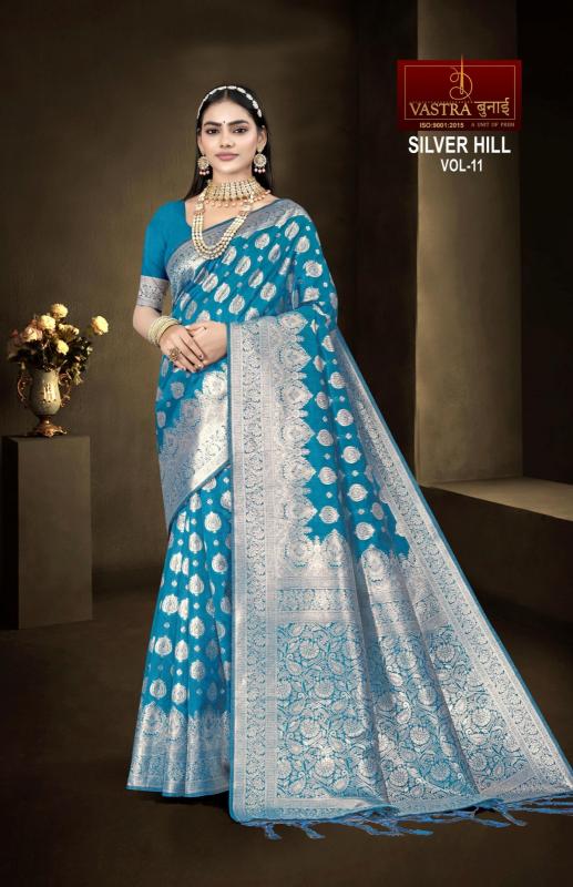 Vastra bunai Silver hill Vol 11 designer sarees in surat Wholesale Catalog