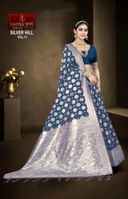 Vastra bunai Silver hill Vol 11 designer sarees in surat Wholesale Catalog