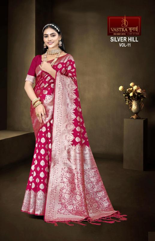 Vastra bunai Silver hill Vol 11 designer sarees in surat Wholesale Catalog
