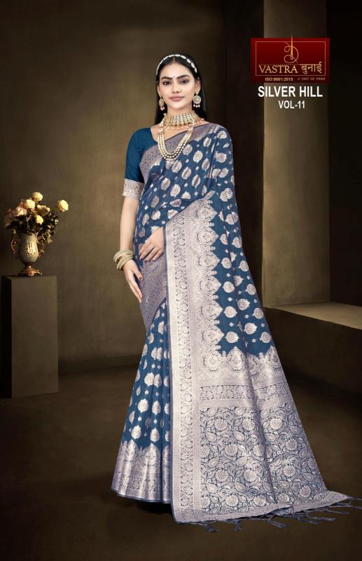 Vastra bunai Silver hill Vol 11 designer sarees in surat Wholesale Catalog
