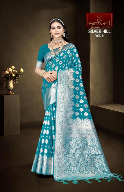 Vastra bunai Silver hill Vol 11 designer sarees in surat Wholesale Catalog