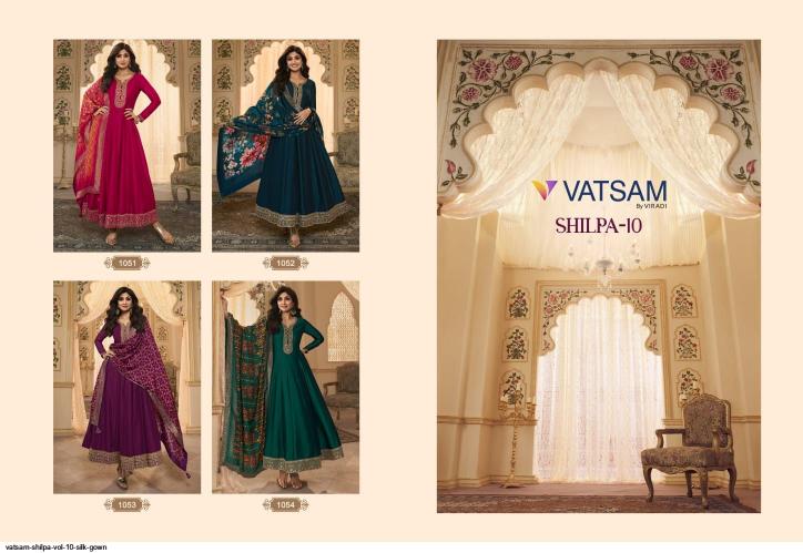 Vatsam Shilpa Vol 10 Embroidered Kurtis India Wholesale Catalog