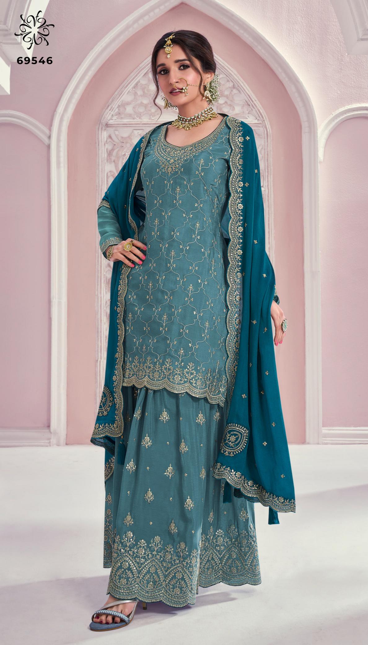 Vinay Kuleesh Rangrasiya Dress Material Wholesale Catalog
