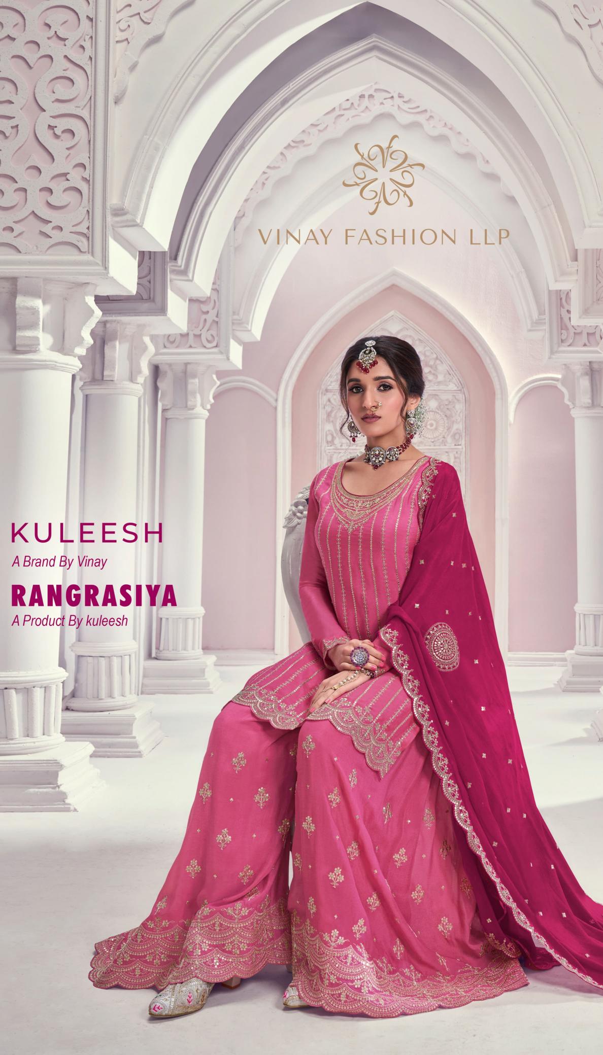 Vinay Kuleesh Rangrasiya Dress Material Wholesale Catalog