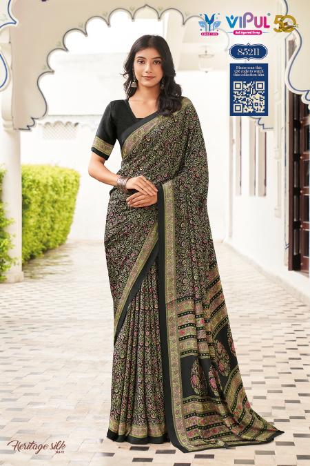 Vipul Heritage silk vol 11 Saree wholesale Catalog