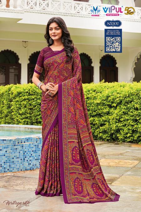 Vipul Heritage silk vol 11 Saree wholesale Catalog