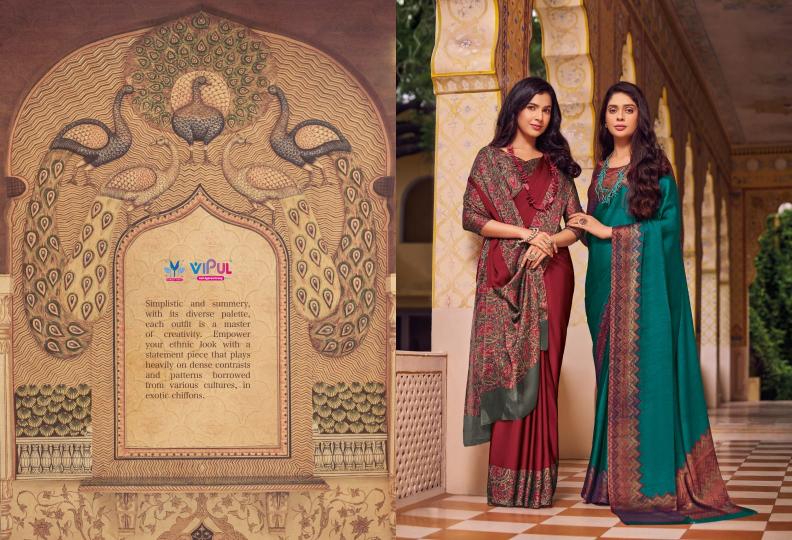 Vipul Juliet chiffon vol 19 Surat Saree Wholesale Catalog