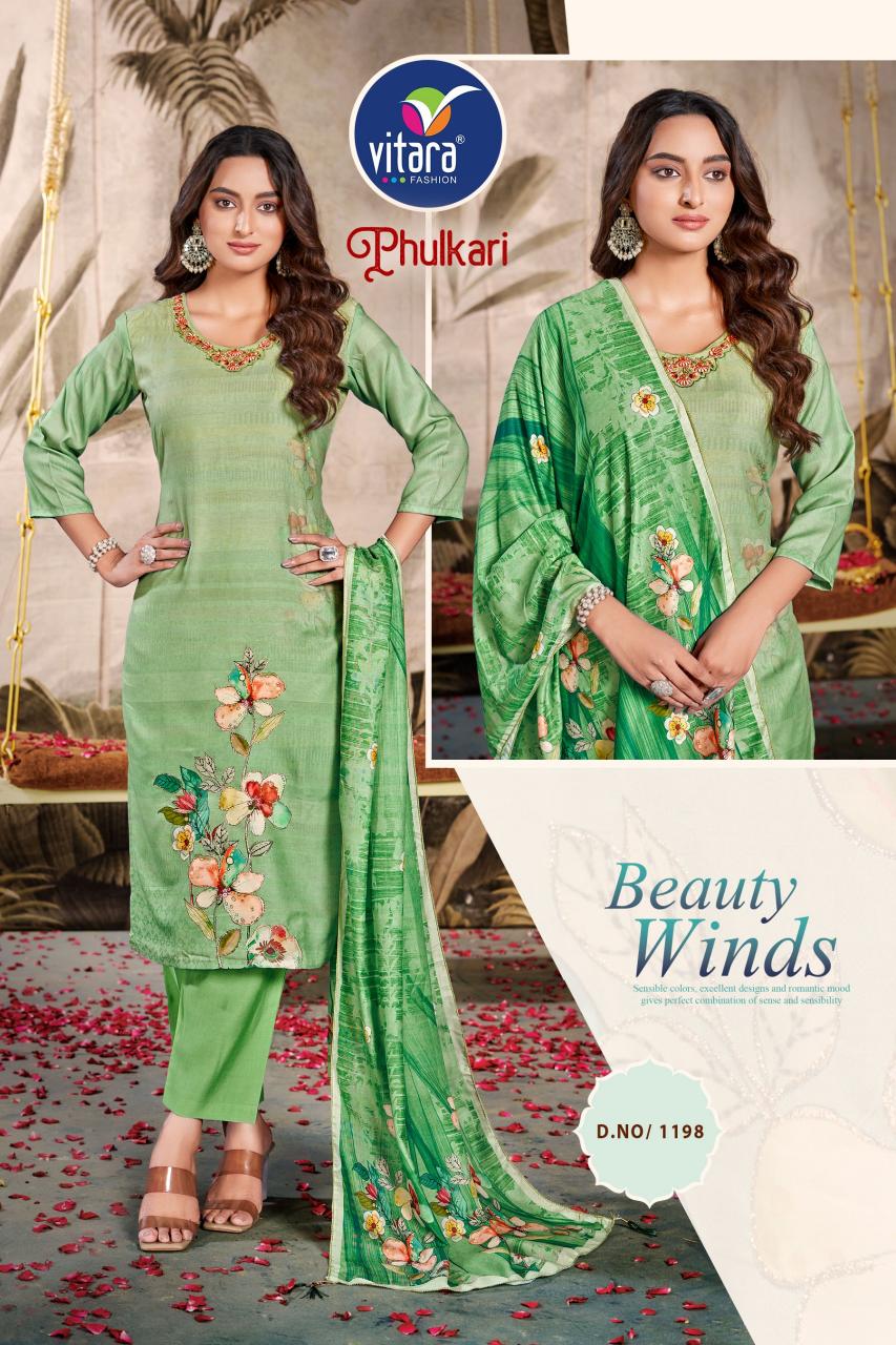 Vitara Phulkari Kurti Digital Print Wholesale Catalog