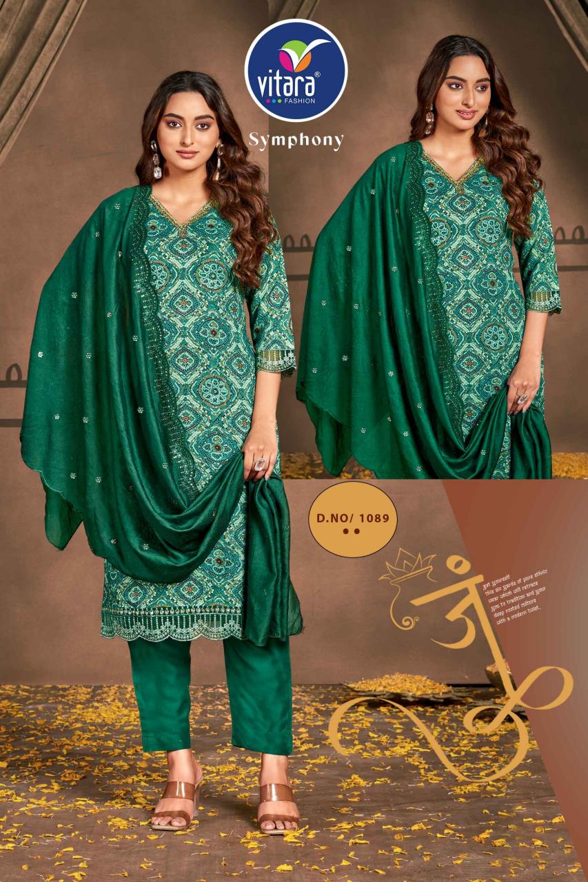 Vitara Symphoney Flower Print Kurti Wholesale Catalog