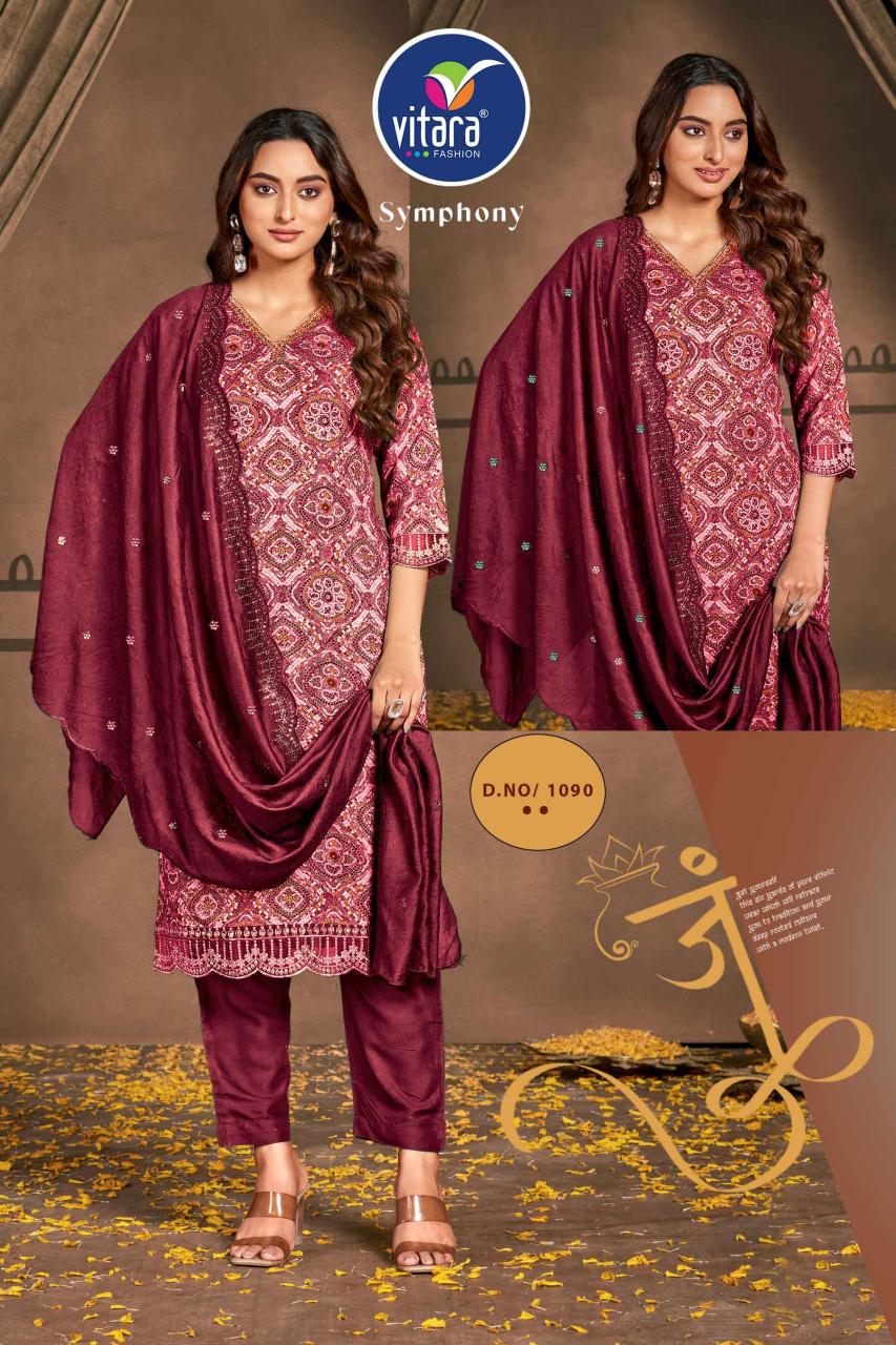 Vitara Symphoney Flower Print Kurti Wholesale Catalog
