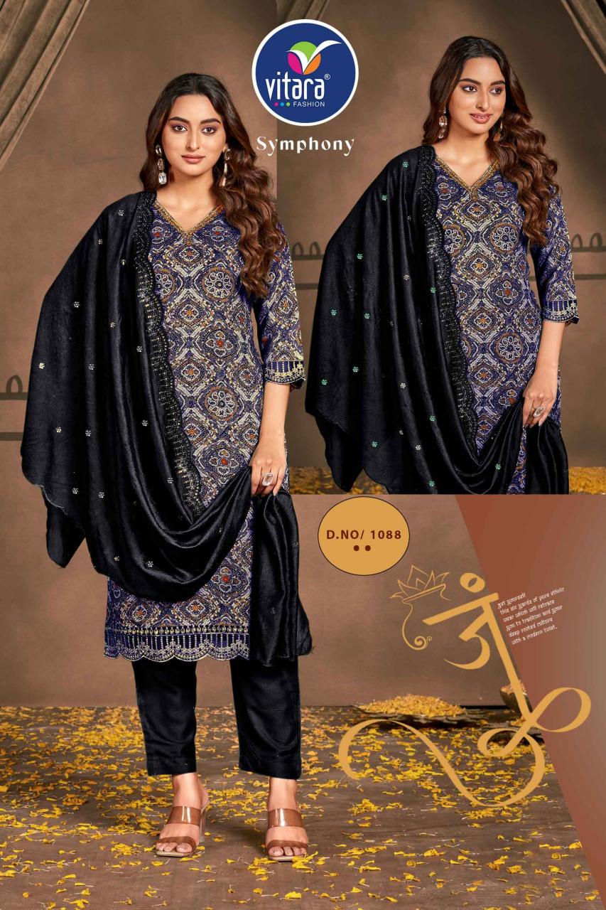 Vitara Symphoney Flower Print Kurti Wholesale Catalog