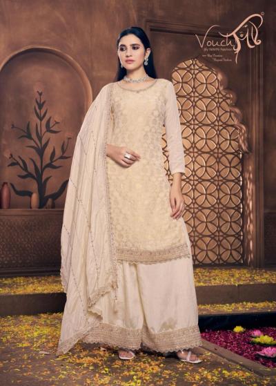 Vouch Noor Mahal Vol-4 Embroidered Dress Material Wholesale Catalog