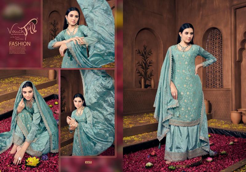 Vouch Noor Mahal Vol-4 Embroidered Dress Material Wholesale Catalog