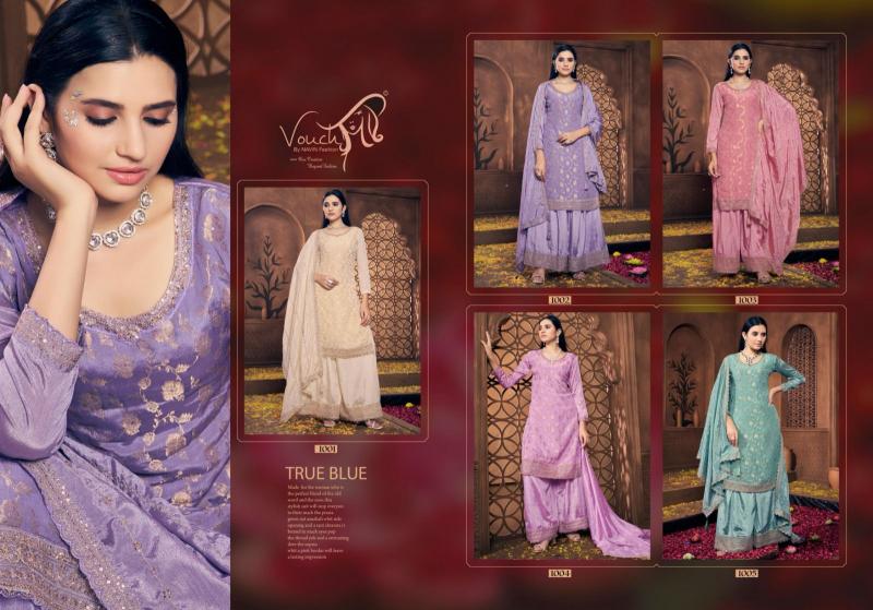 Vouch Noor Mahal Vol-4 Embroidered Dress Material Wholesale Catalog