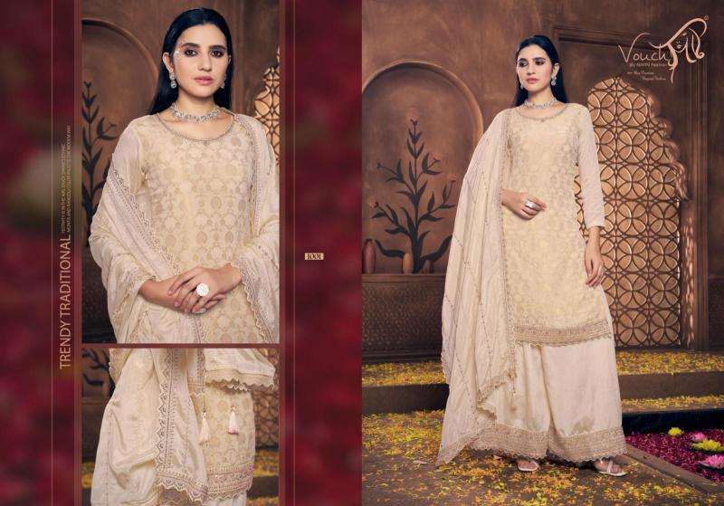 Vouch Noor Mahal Vol-4 Embroidered Dress Material Wholesale Catalog