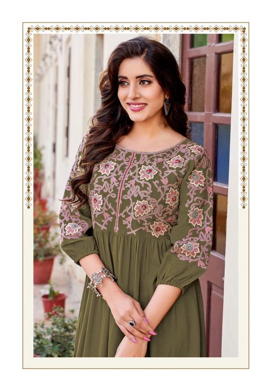 Wooglee Anchal Heavy Rayon Kurti Wholesale Catalog