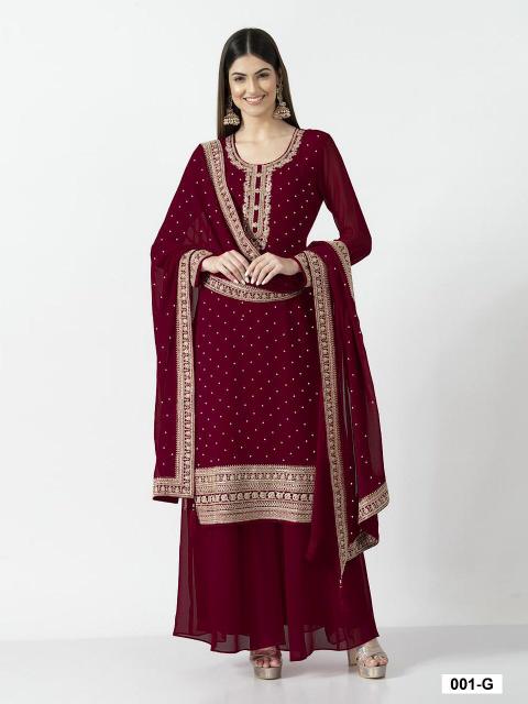 YD 001 Heavy Georgett Salwar Kameez Wholesale Catalog