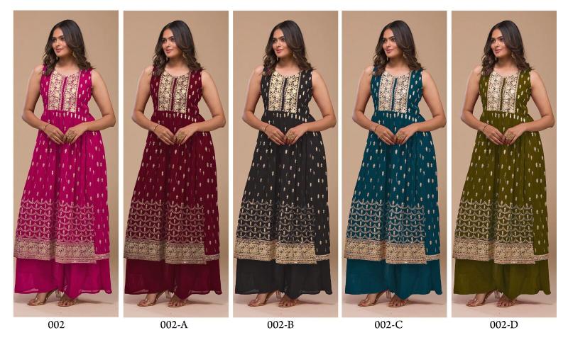 YD 002 Georgett Salwar Kameez Wholesale Catalog