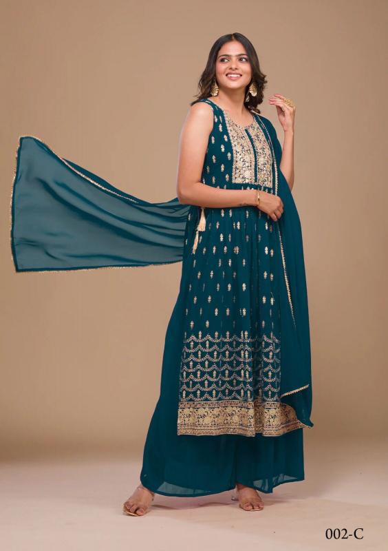 YD 002 Georgett Salwar Kameez Wholesale Catalog