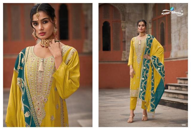 Your Choice Kavya 2 Chinon Designer Salwar Kameez Wholesale Catalog
