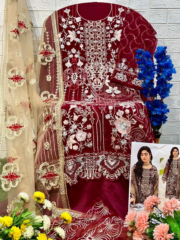 Zaha 10274 Georgette Pakistani Suit Wholesale Catalog