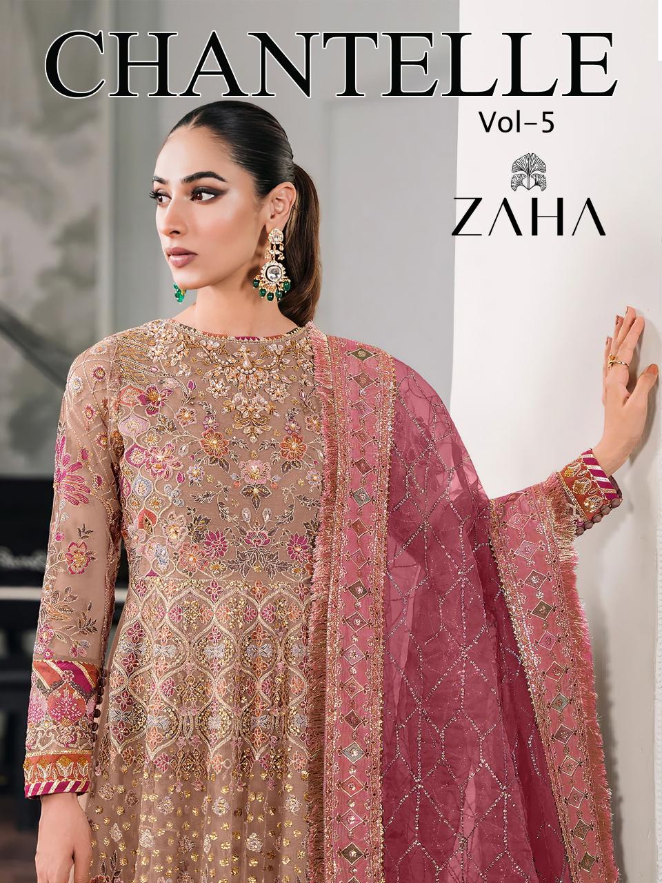 ZAHA CHANTELLE Vol 5 D - 10293 A-B Salwar Kameez Wholesale Catalog