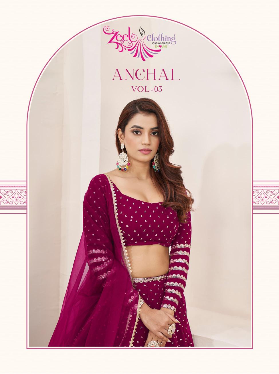 Zeel Anchal Vol 3 online lehenga choli in Wholesale Catalog