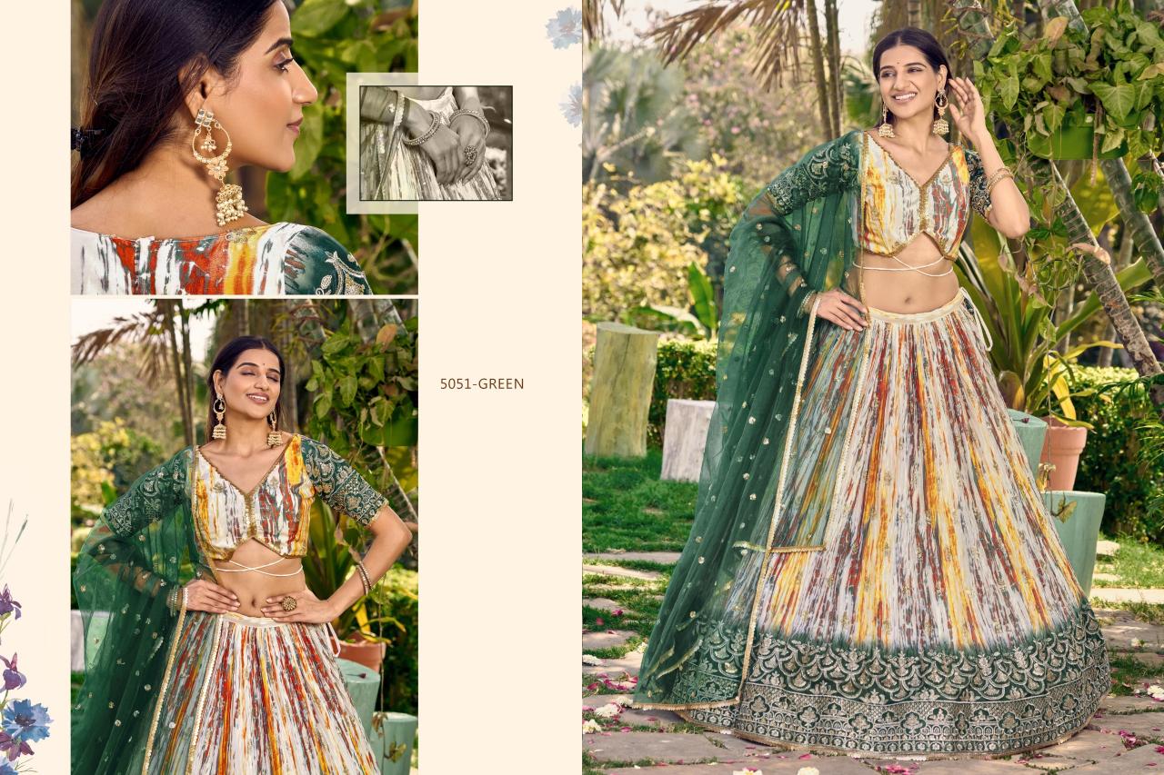 Zeel Lavanya Chinon Designer Silk Lehenga Wholesale Catalog
