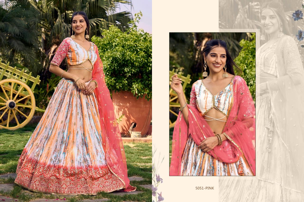 Zeel Lavanya Chinon Designer Silk Lehenga Wholesale Catalog