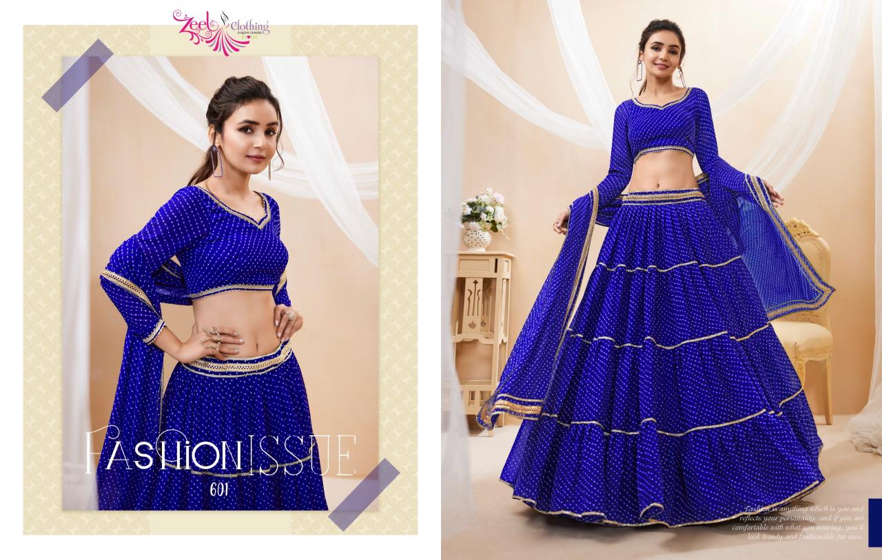 Zeel Lavish Vol 1 Georgette Designer Lehenga Wholesale Catalog