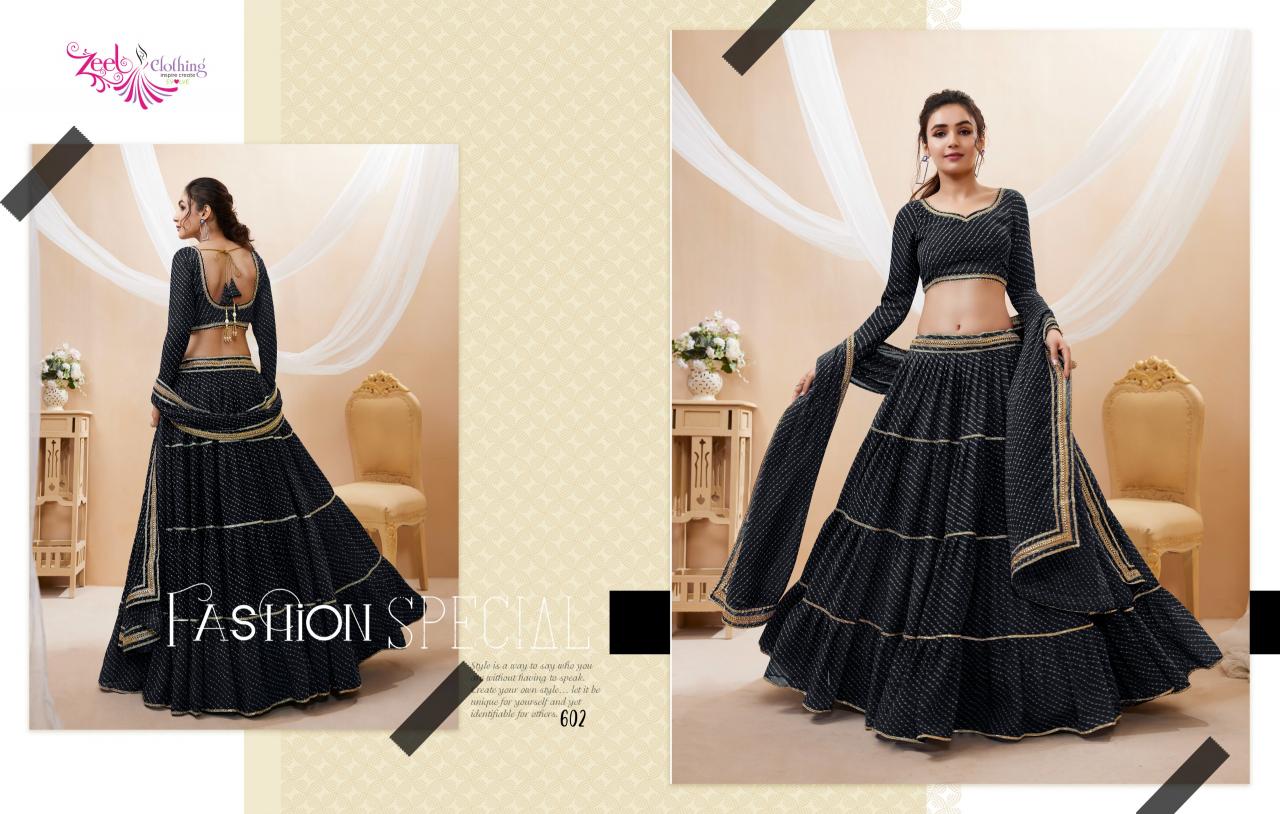 Zeel Lavish Vol 1 Georgette Designer Lehenga Wholesale Catalog