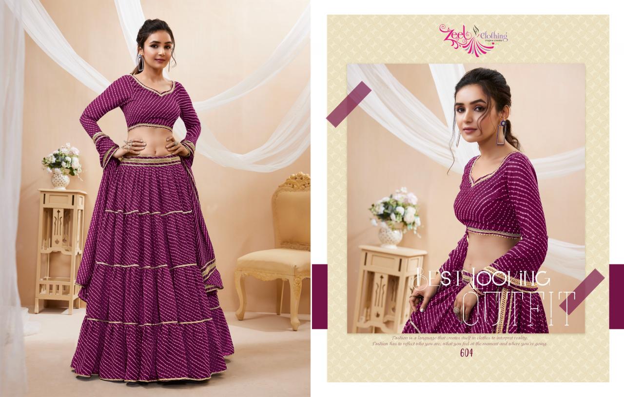 Zeel Lavish Vol 1 Georgette Designer Lehenga Wholesale Catalog