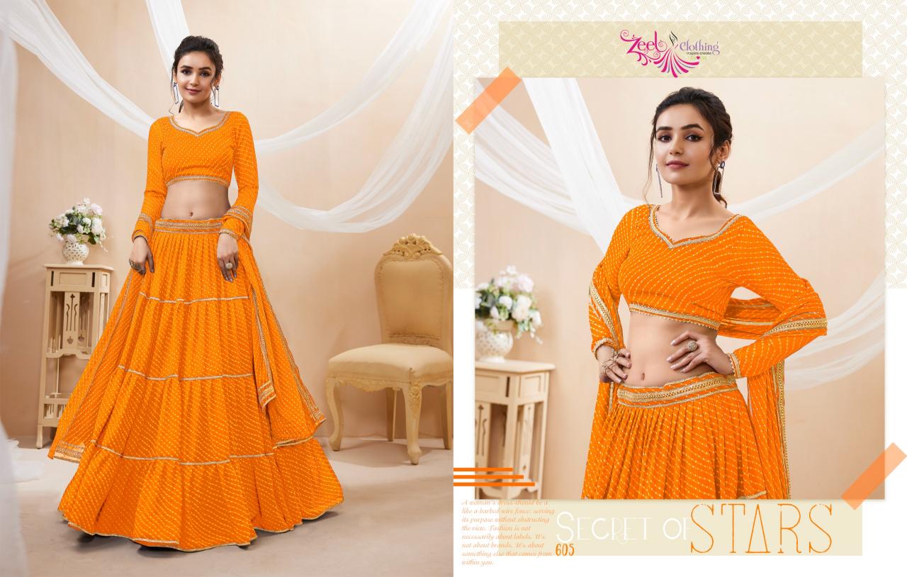 Zeel Lavish Vol 1 Georgette Designer Lehenga Wholesale Catalog