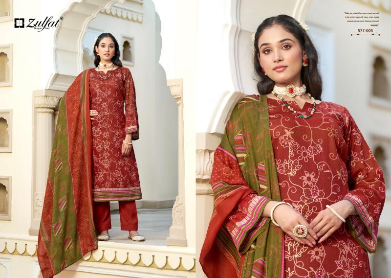 Zulfat Razia Cotton Printed Dress Material Wholesale catalog