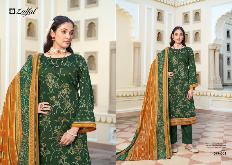 Zulfat Razia Cotton Printed Dress Material Wholesale catalog