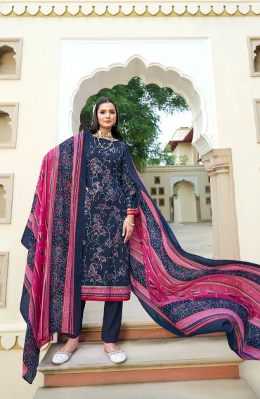 Zulfat Razia Cotton Printed Dress Material Wholesale catalog