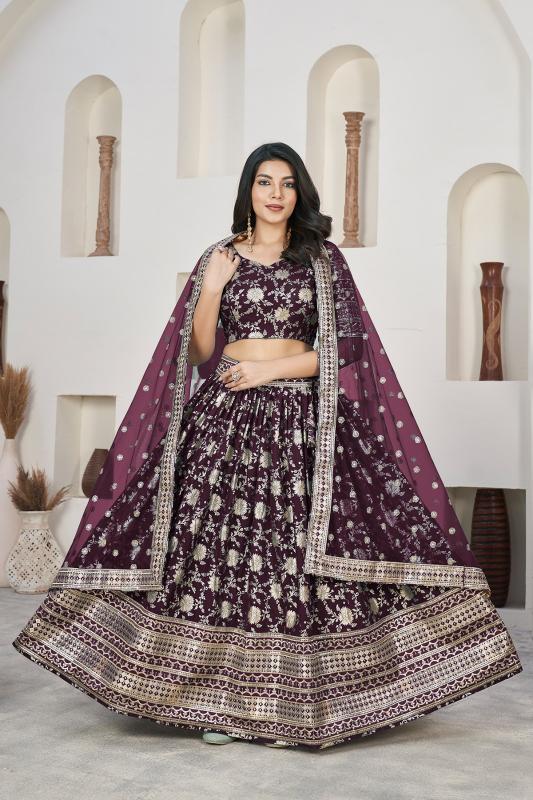 AALISHA VOL – 1 WINE 1019 Wholesale Lehenga Kolkata