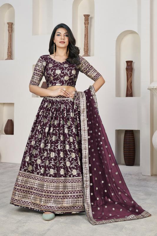 AALISHA VOL – 1 WINE 1019 Wholesale Lehenga Kolkata