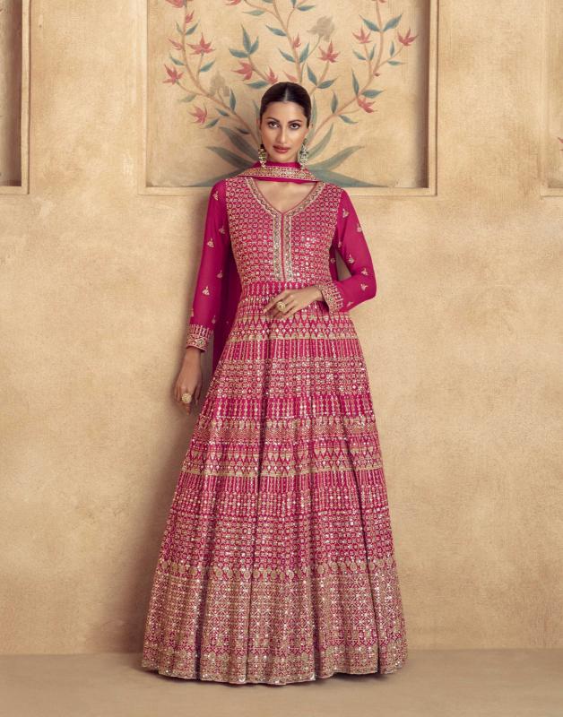 Aashirwad Maharani Georgette Gown Front Open Kurtis Online Shopping India