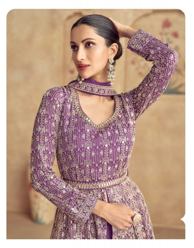 Aashirwad Maharani Georgette Gown Front Open Kurtis Online Shopping India
