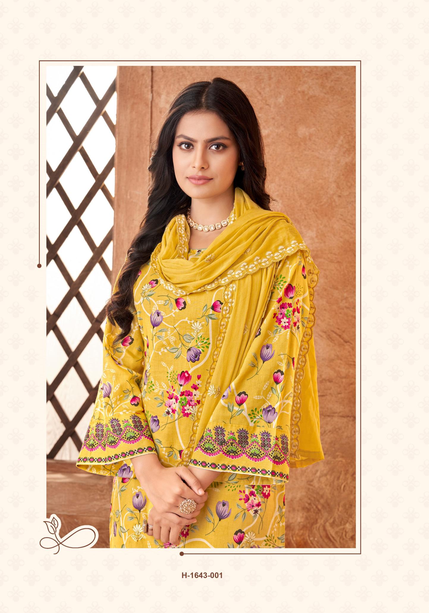 Alok Dil Bahar Embroidery Cotton Dress Material Wholesale Price in