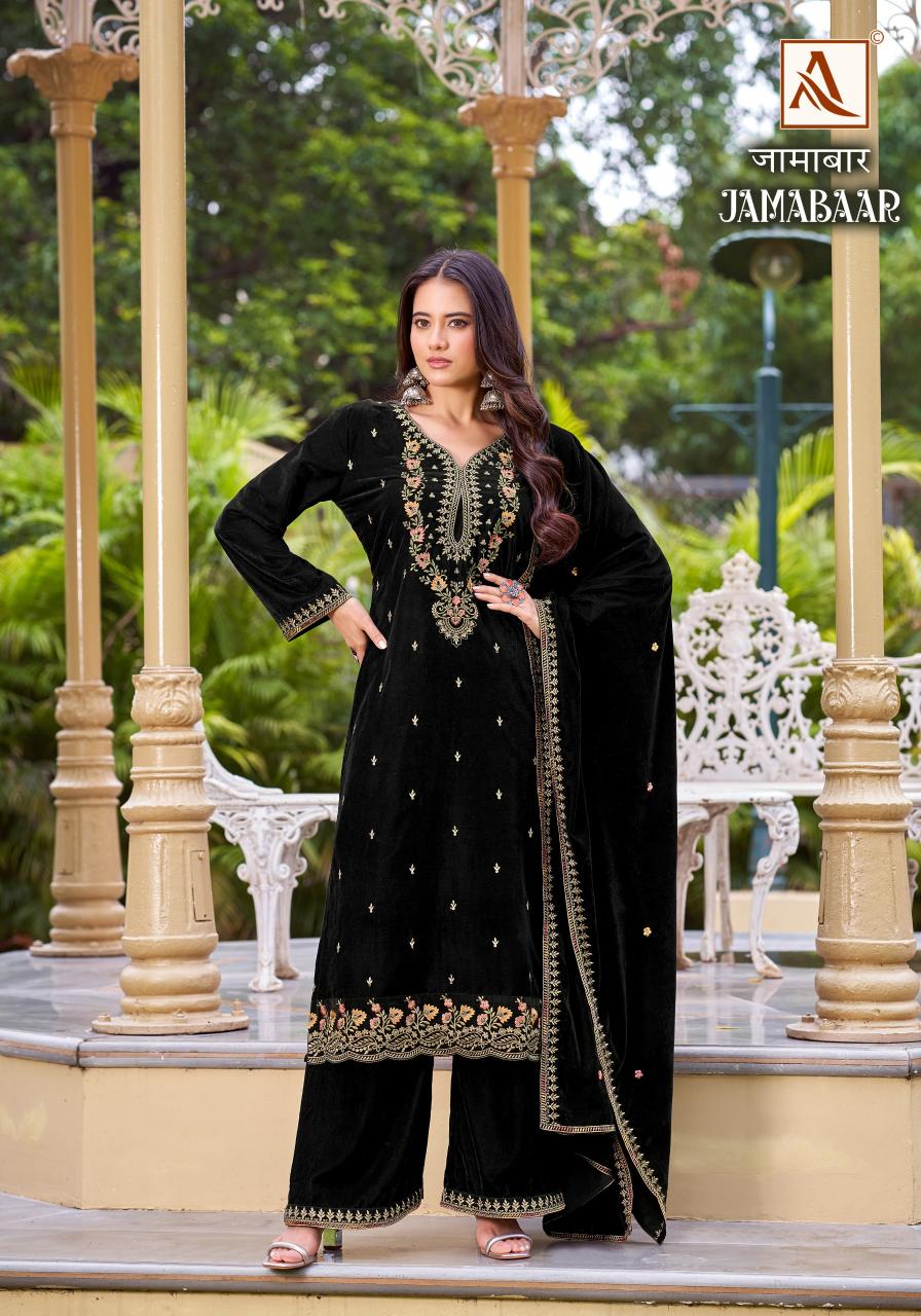 Alok Jamabaar Online Dress Materials at Wholesale Price