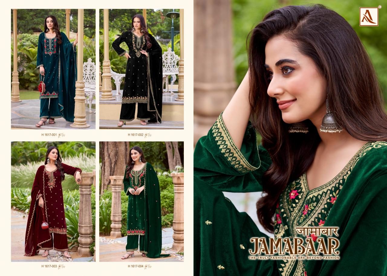 Alok Jamabaar Online Dress Materials at Wholesale Price