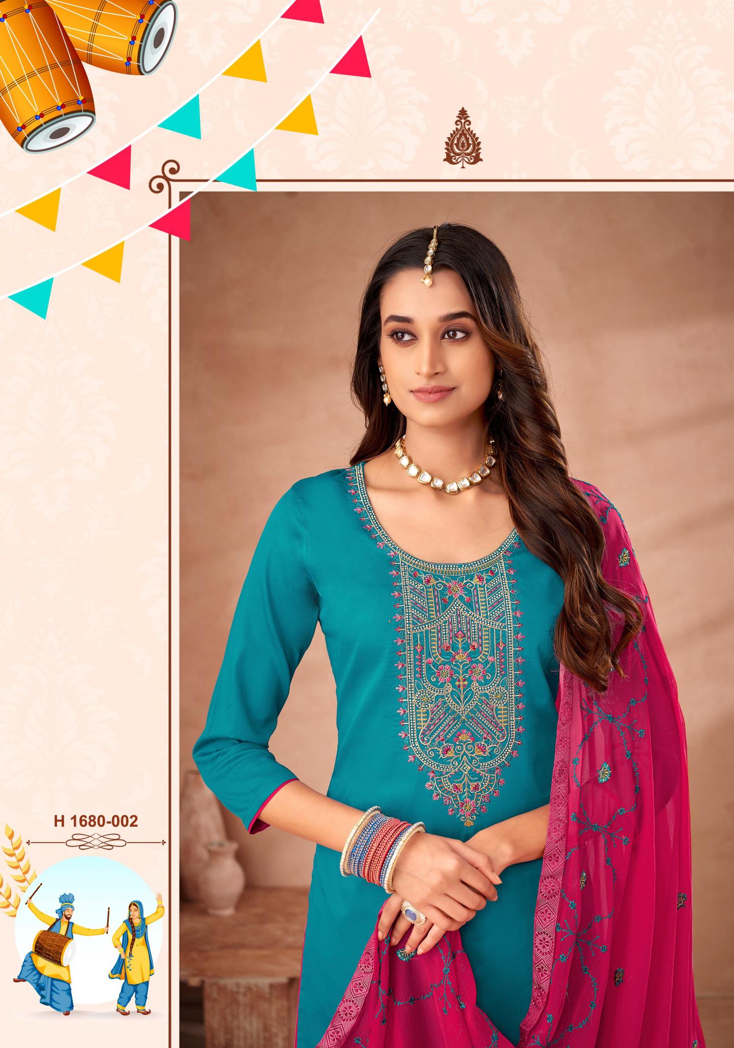 Alok Patiyala Suit wholesale bandhani dress material online