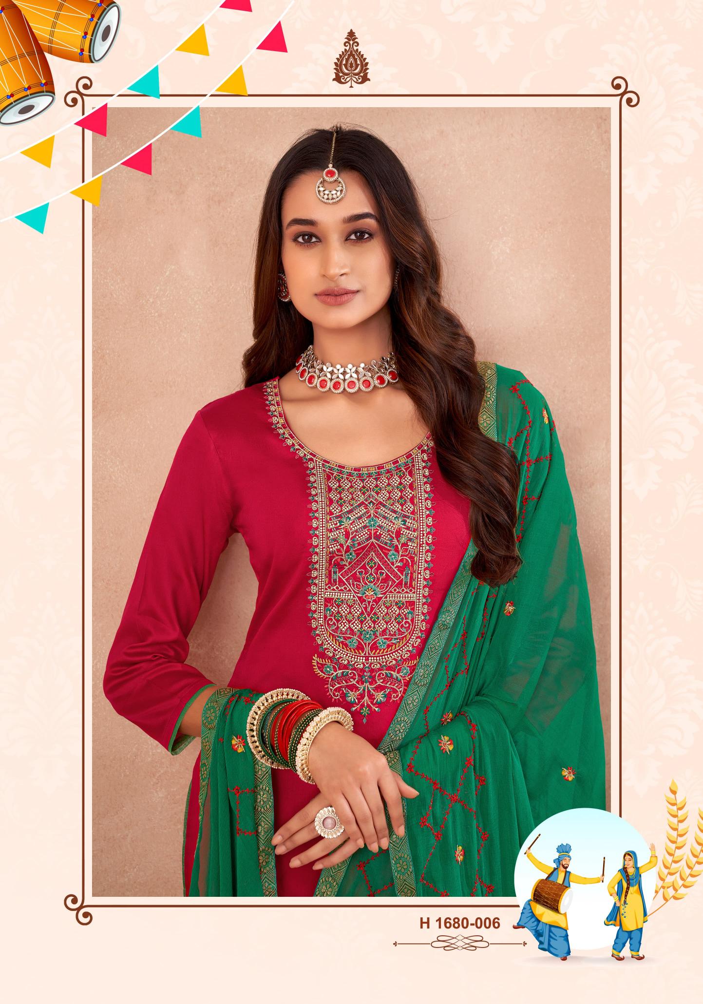 Alok Patiyala Suit wholesale bandhani dress material online