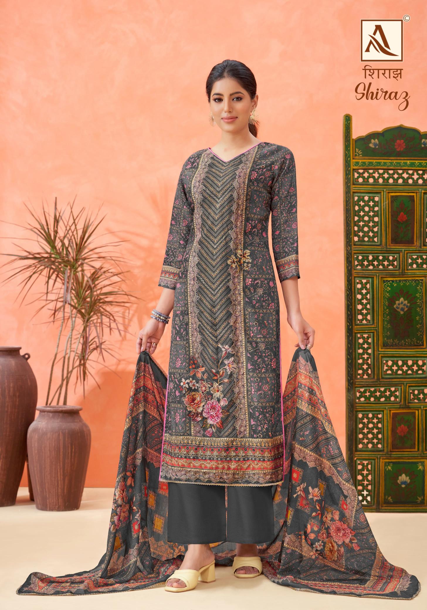 Alok Shiraz Dress Material Wholesale Catalog